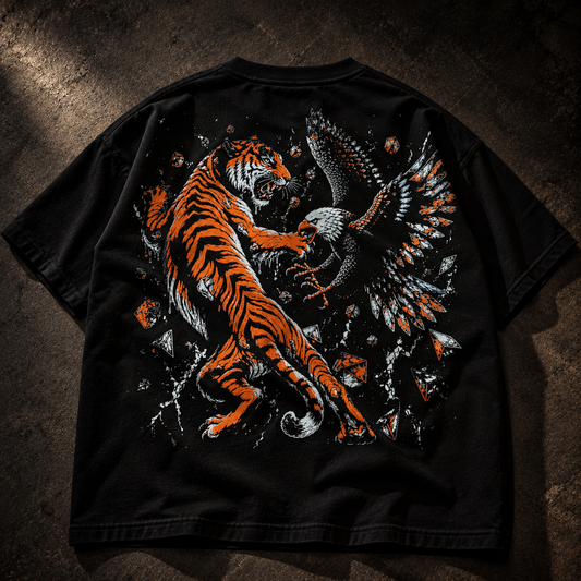 Soar vs Roar Oversized T-Shirt – Black