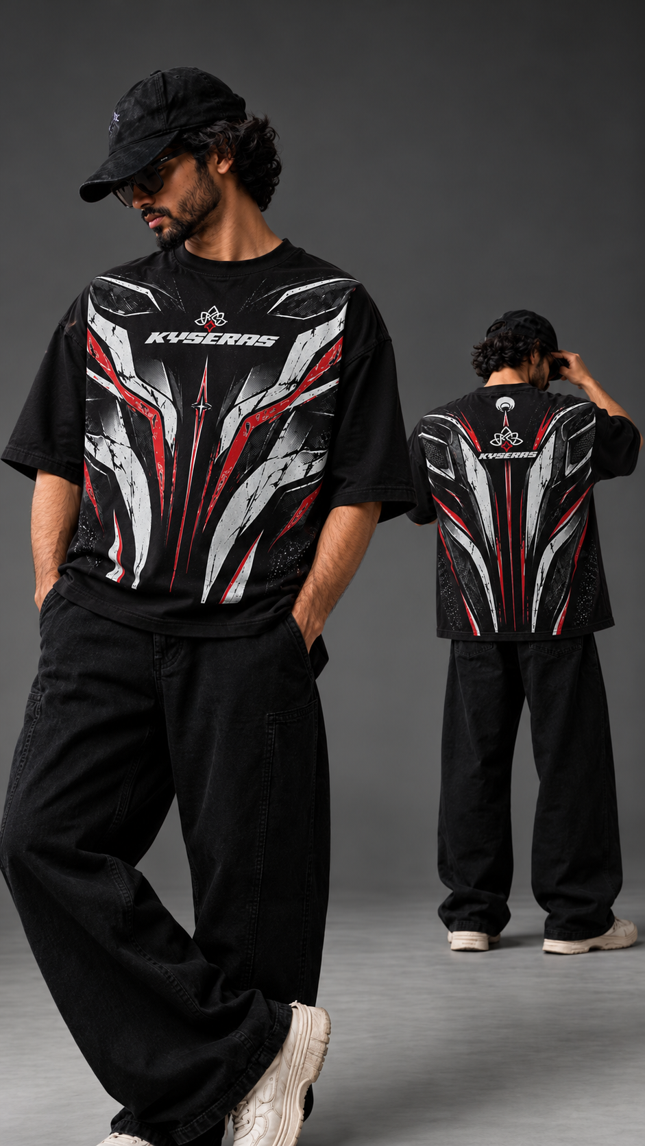 Redline Oversized T-Shirt – Black