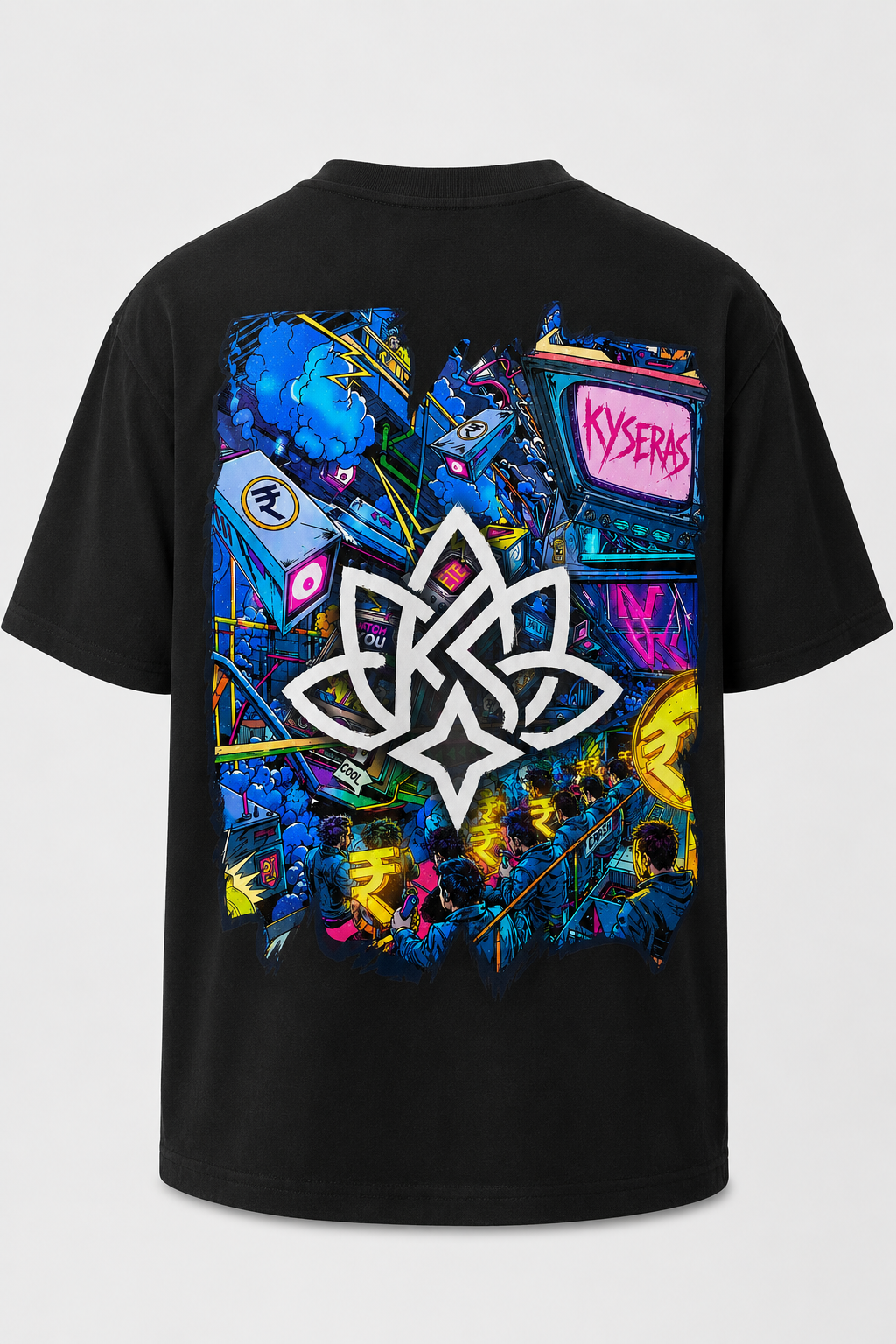 Chaos Oversized T-Shirt – Black