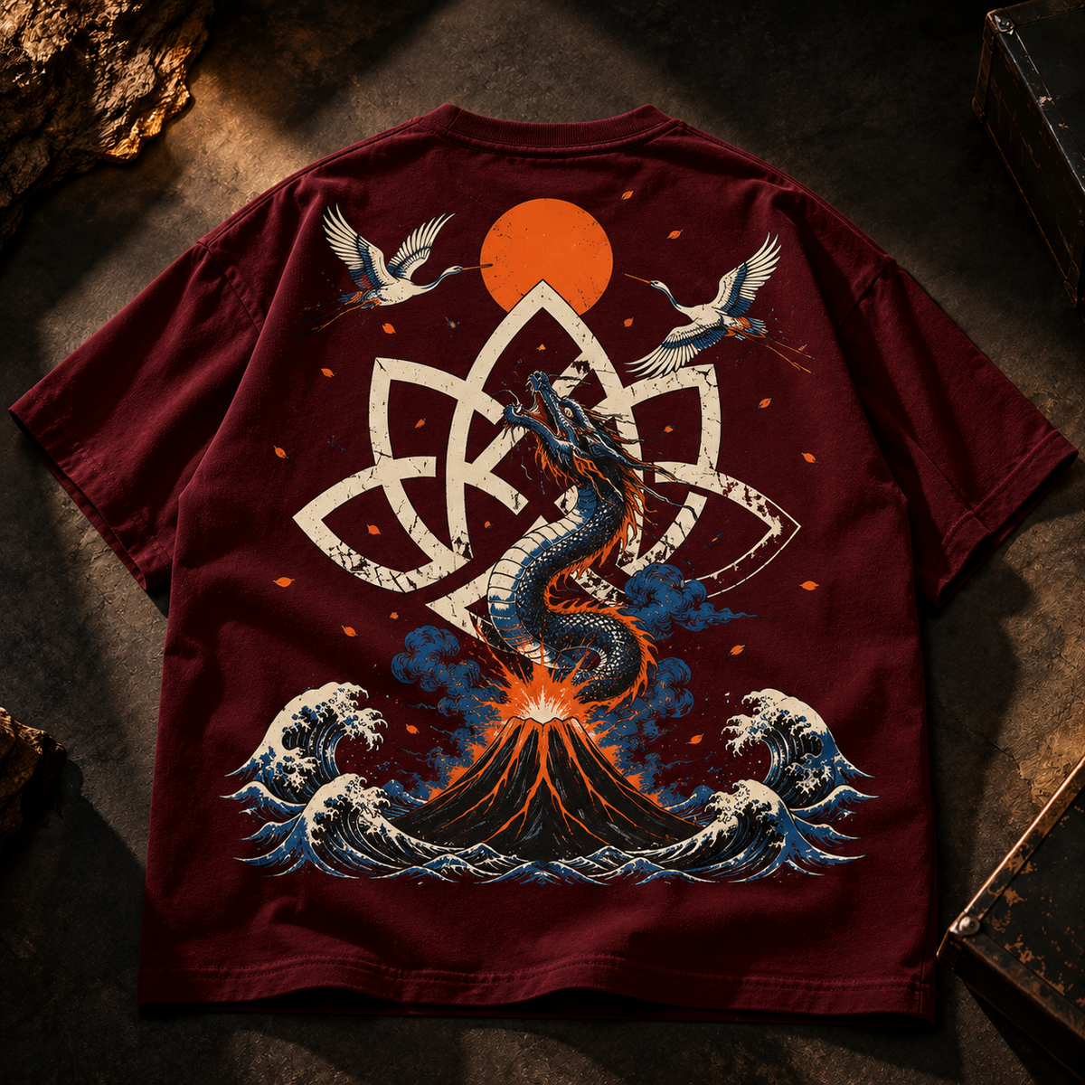 Awaken Oversized T-Shirt – Wine