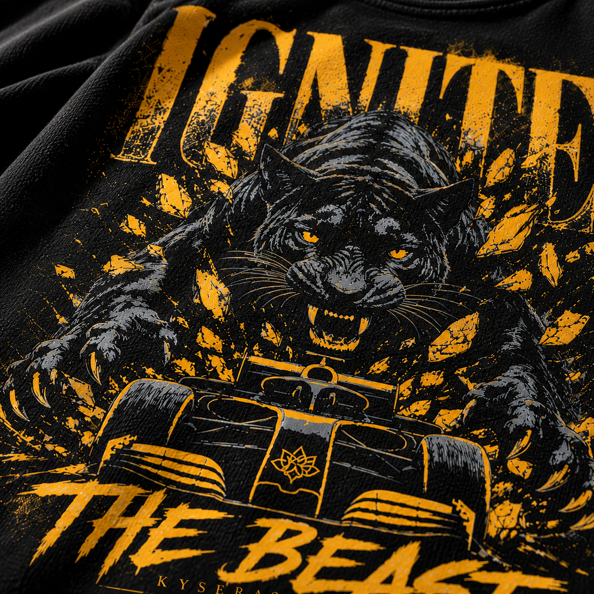 Ignite The Beast Oversized T-Shirt – Black