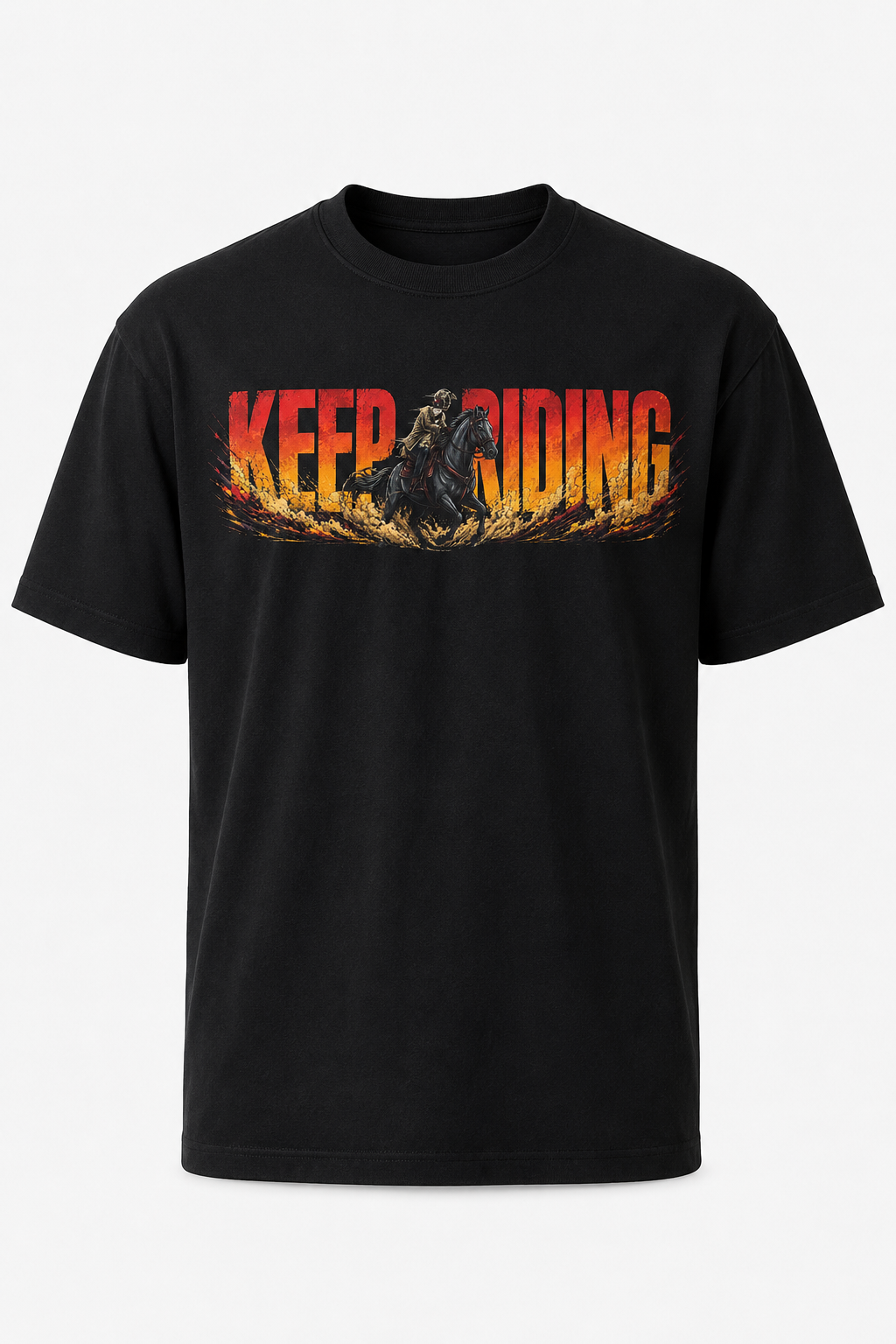 Keep Riding Oversized T-Shirt – Black