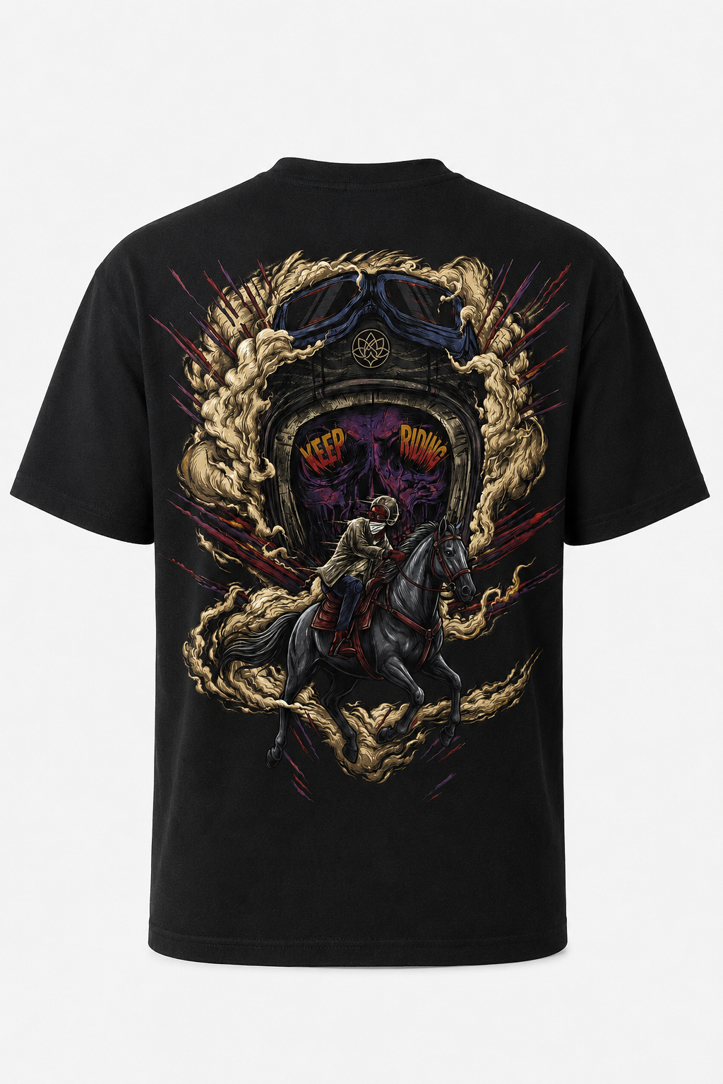 Keep Riding Oversized T-Shirt – Black
