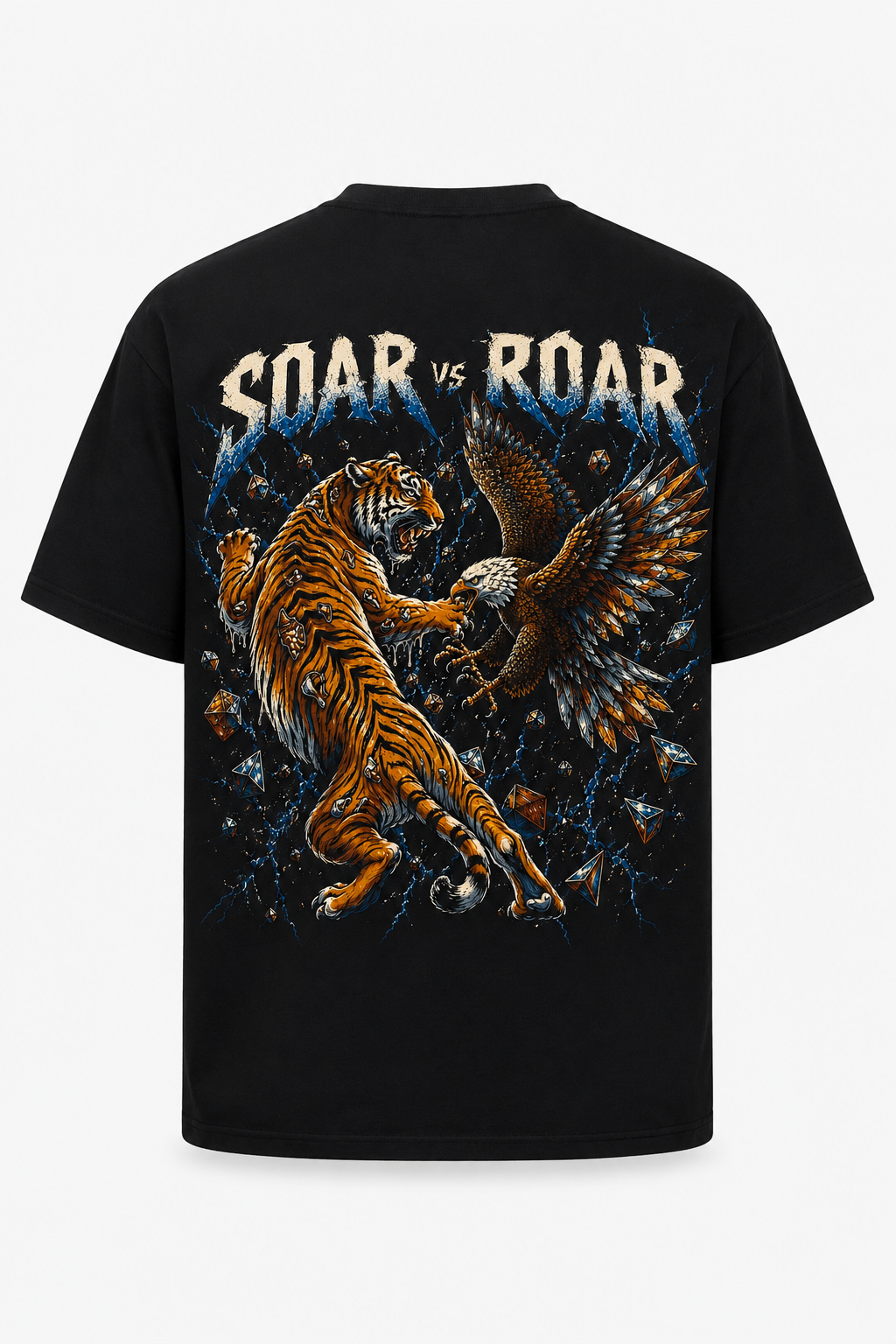 Soar vs Roar Oversized T-Shirt – Black