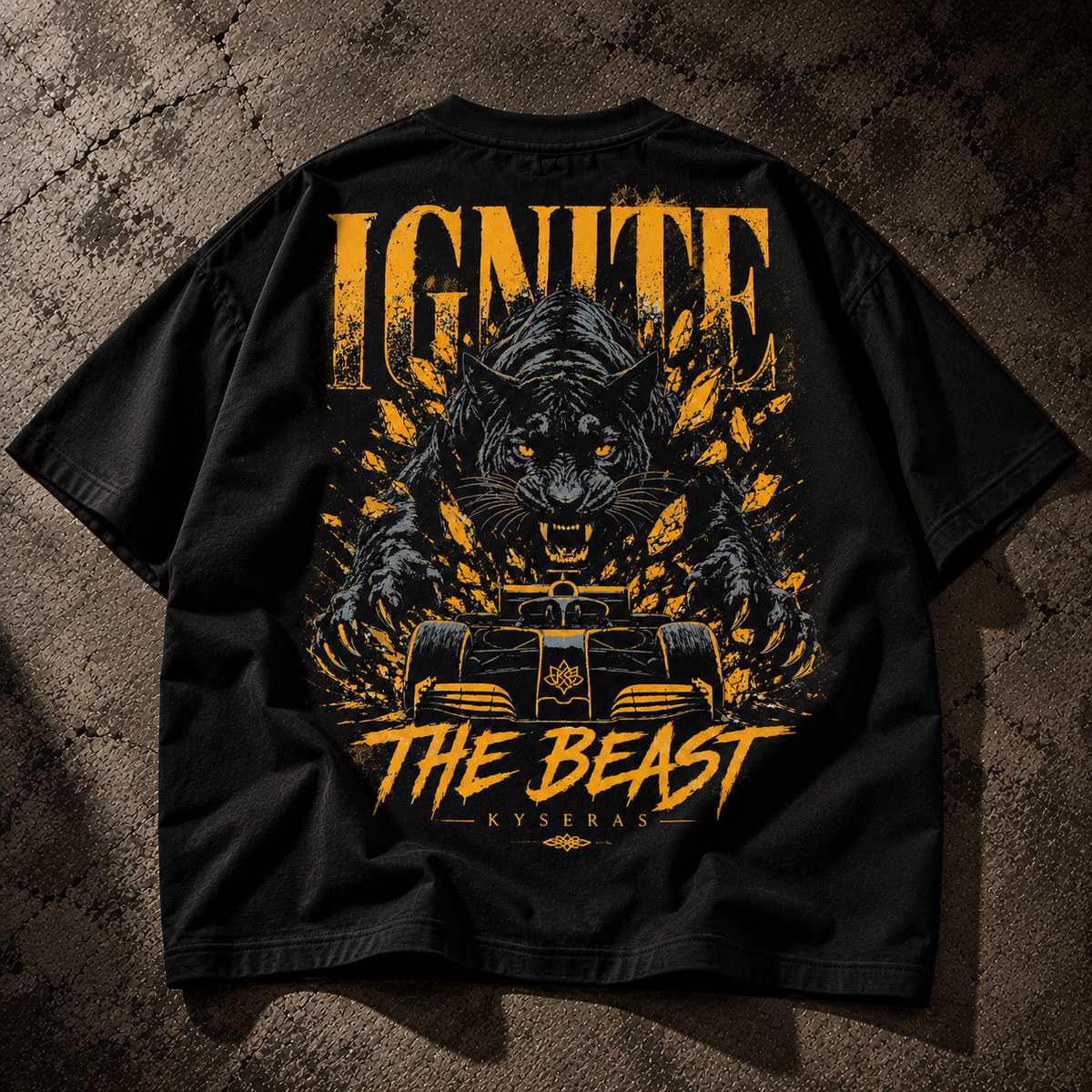 Ignite The Beast Oversized T-Shirt – Black