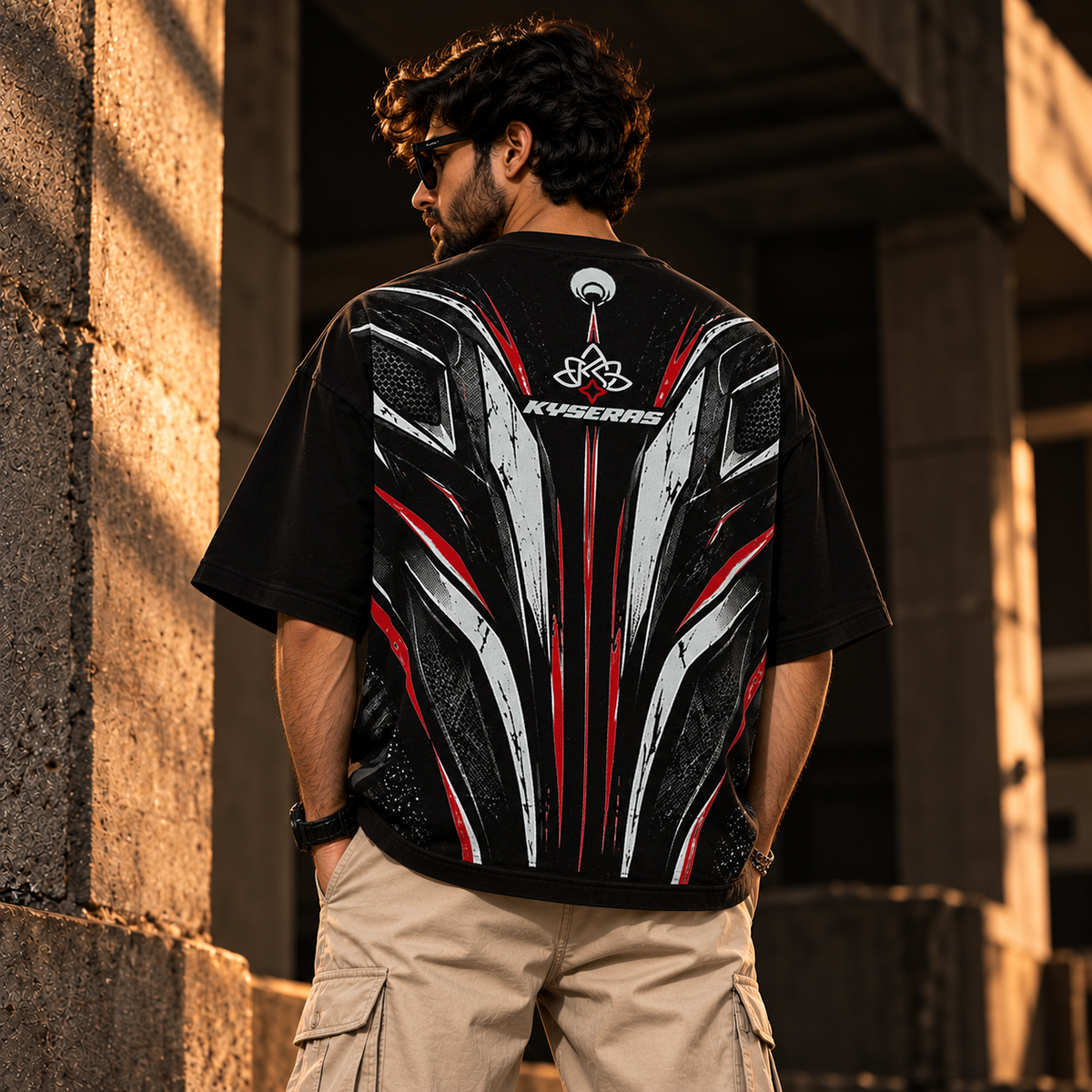 Redline Oversized T-Shirt – Black