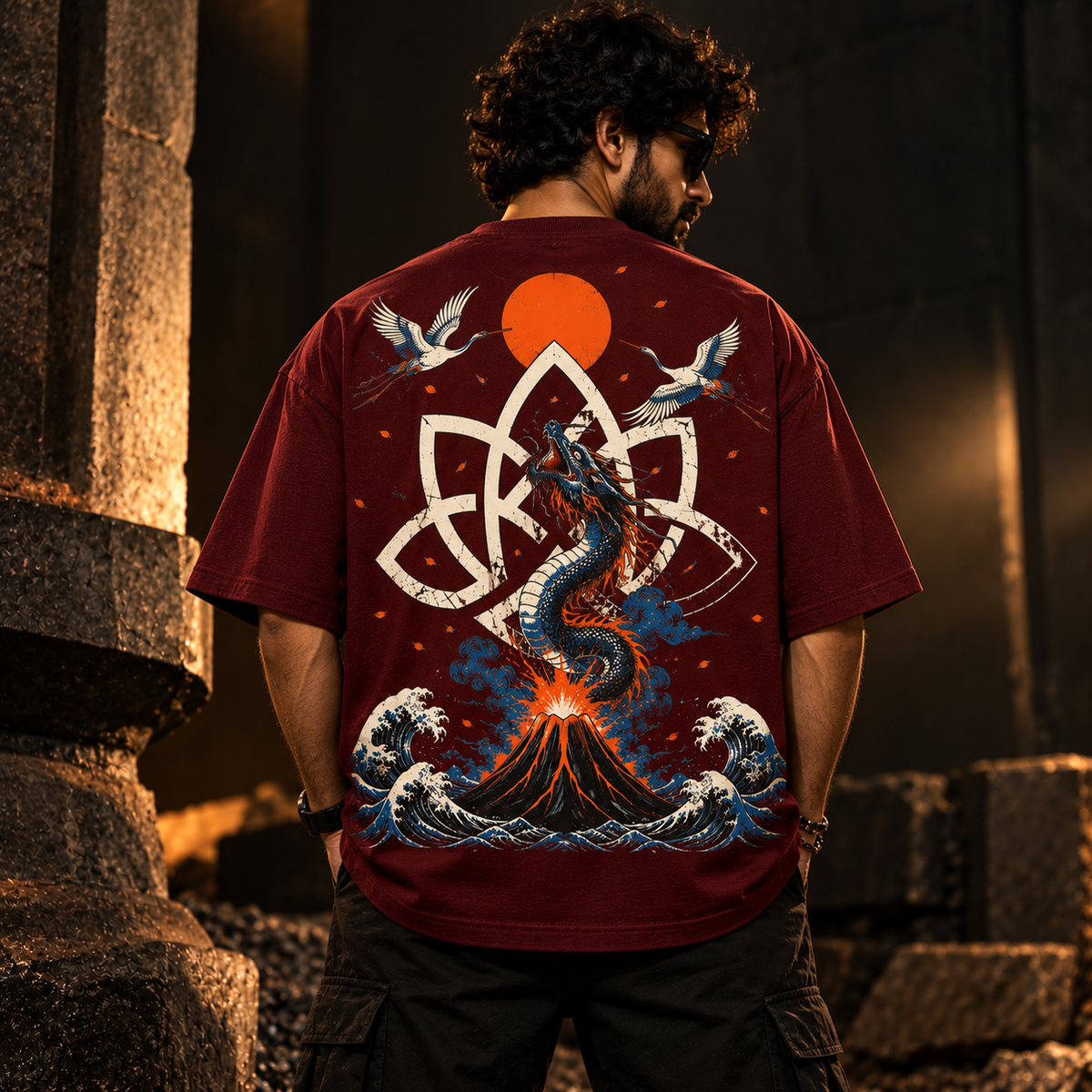 Awaken Oversized T-Shirt – Wine