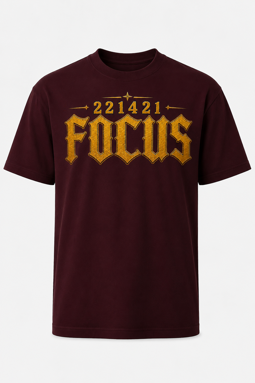 Focus Oversized T-Shirt – Wine