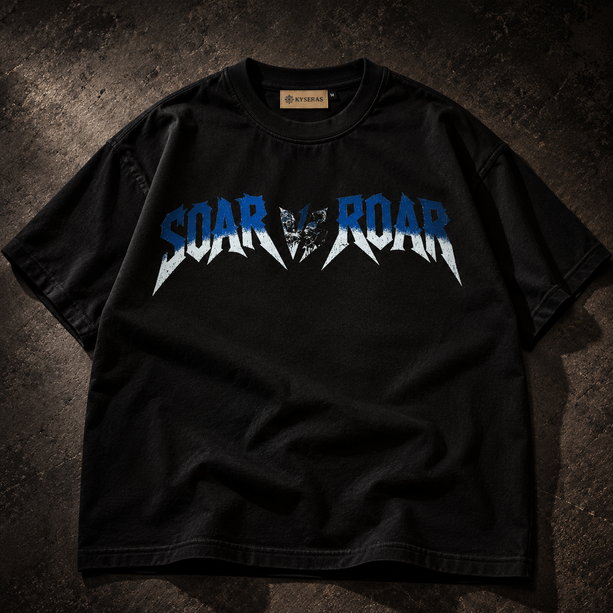 Soar vs Roar Oversized T-Shirt – Black