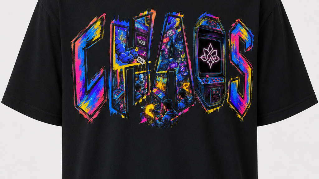 Chaos Oversized T-Shirt – Black