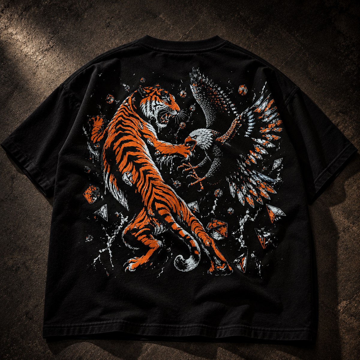 Soar vs Roar Oversized T-Shirt – Black